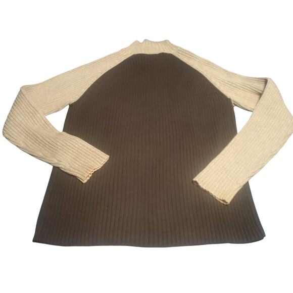 Vintage RL Polo Jeans Co. Sweater Size S Black/Gray 1/4 Zip Ribbed Y2K Preppy - Picture 3 of 6